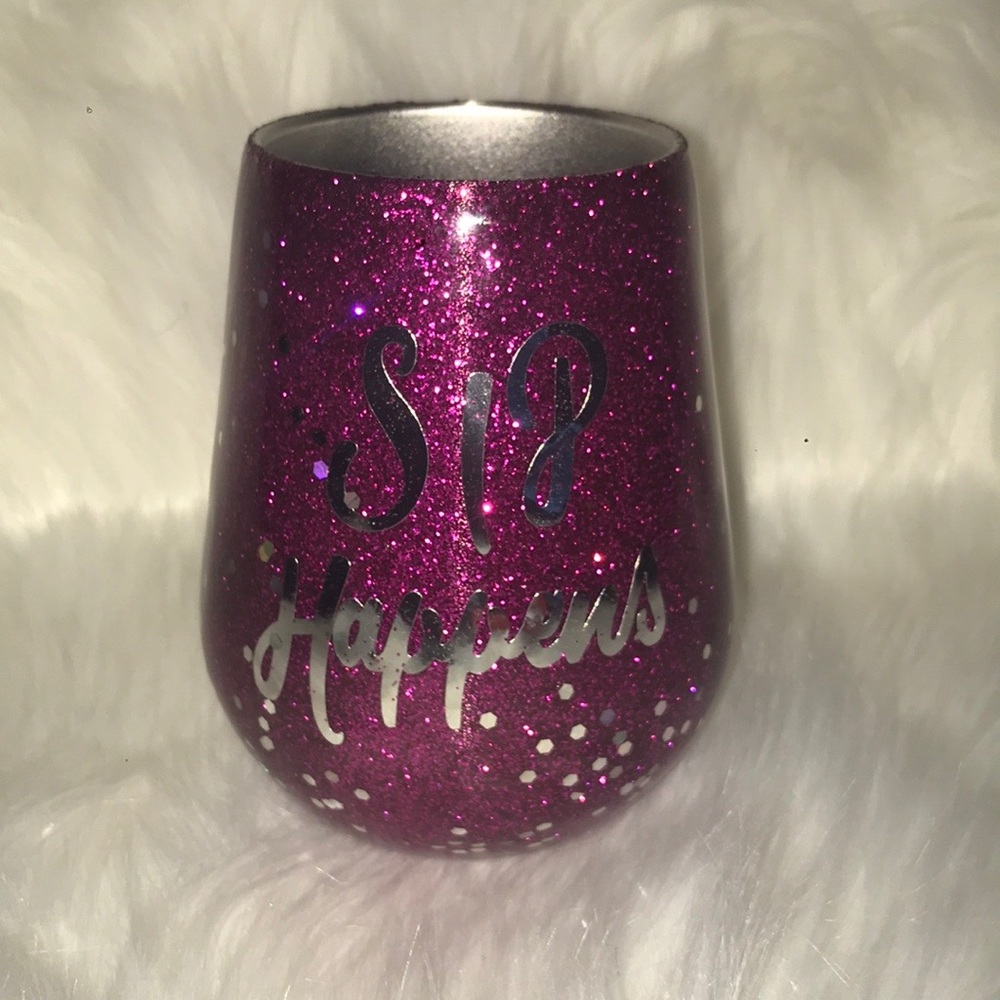 12oz Wine Tumbler Stainless Steel (SIP HAPPENS)